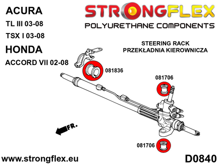 Kit completo de suspensión SPORT Acura TL UA6 UA7 CL9 TSX Accord (086233A)