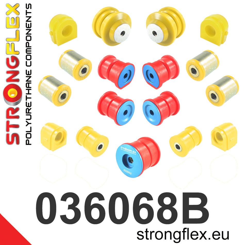 Full suspension polyurethane bush kit - BMW > Serie 3 > VI  F30 / F31 / F34 / F80 > F80  M3|BMW > Serie 2 > I  F22 / F23 / F87 > M2 F87 |BMW > Serie 4 > I  F32 / F33 / F36 / F82 / F83 > F82 / F83  M4