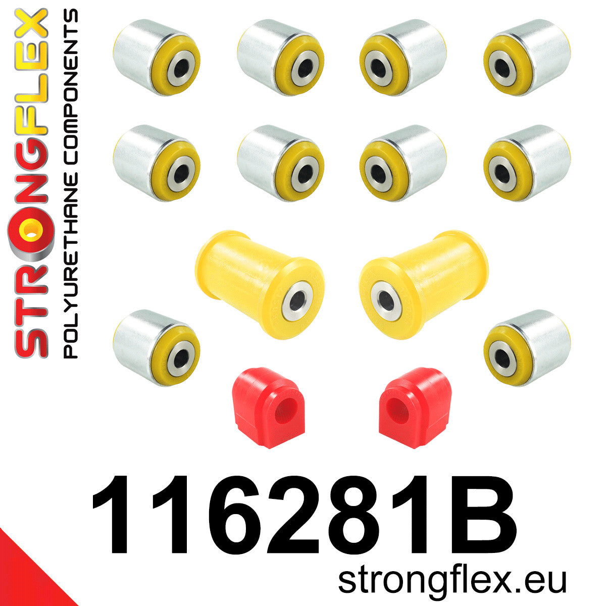 Kit de silentblock de suspensión trasera Mercedes Clase A W176 A45 W246 (116281B)