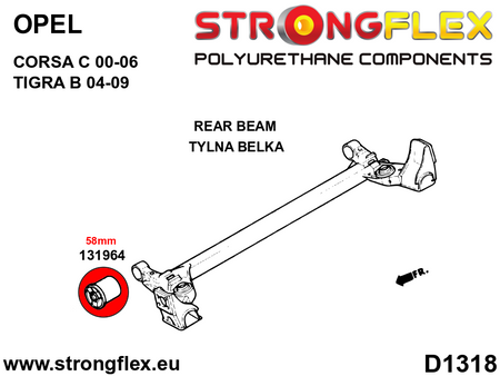 Kit de suspensión delantera y trasera SPORT Opel Corsa X01 Tigra (136226A)