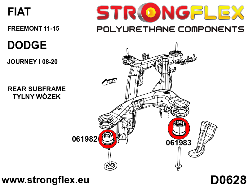 Kit de montaje del eje trasero SPORT Fiat Freemont Journey I (066073A)