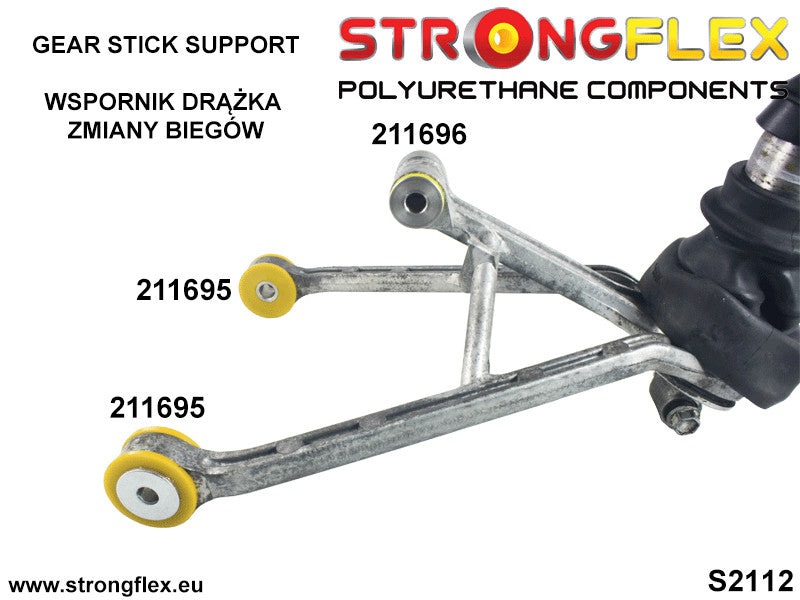 Silentblock inferior del soporte de la palanca de cambios SPORT Toyota (211695A)