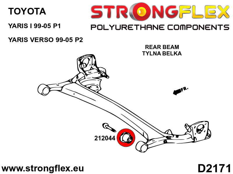 Kit de suspensión delantera y trasera SPORT Toyota Yaris P1 Yaris Verso  P2 (216283A)