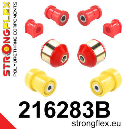 Kit de suspensión delantera y trasera Toyota Yaris P1 Yaris Verso P2 (216283B)