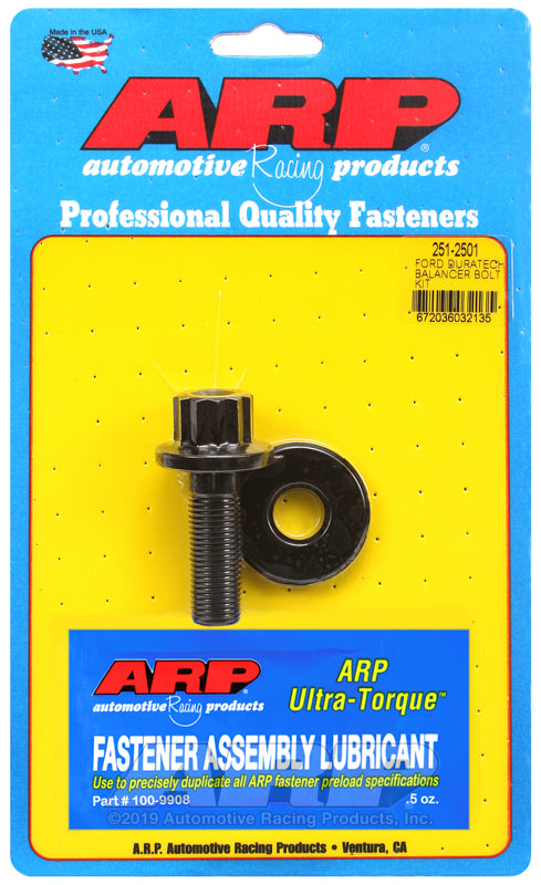 Tornillo de polea de cigüeñal ARP para Ford Duratec 1.8L y 2.0L (M14x1.50 - longitud 19 mm) - 251-2501