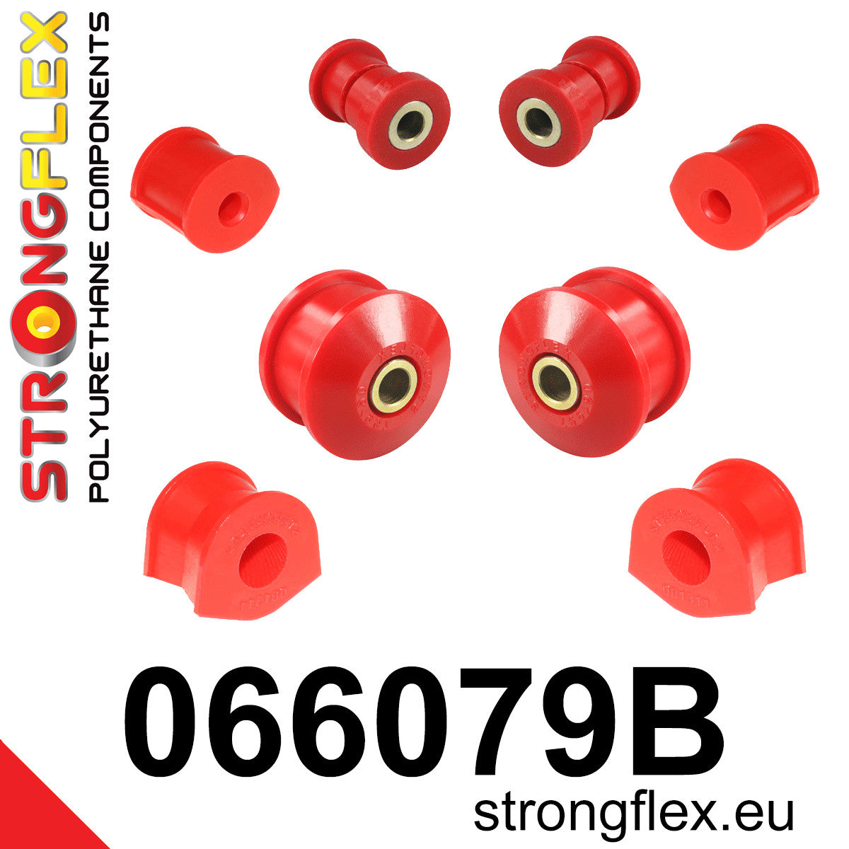 Kit de silentblocks de suspensión delantera Fiat Punto Idea Musa Y Ypsilon (066079B)