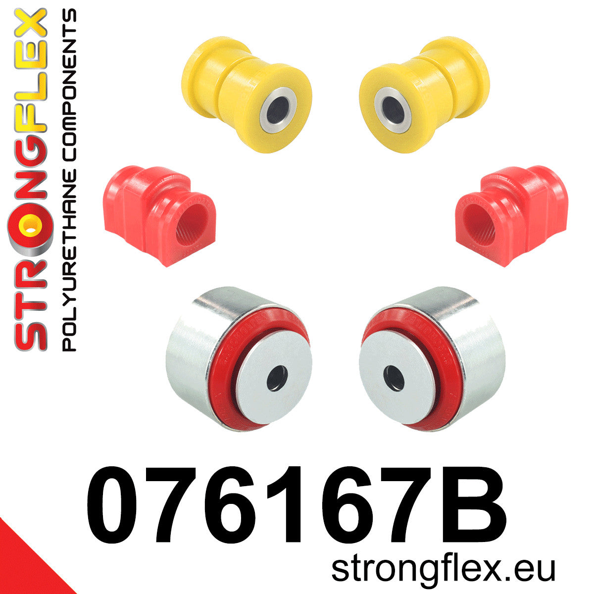 Kit de silentblocks de suspensión delantera Ford Fiesta MK8 MK2 Puma (076167B)
