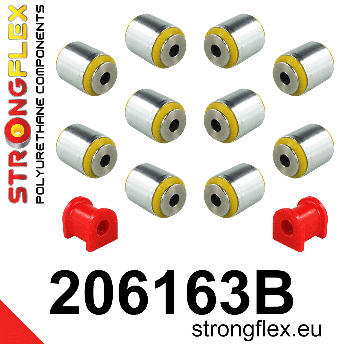 Kit de silentblock de suspensión trasera Suzuki Kizashi FWD AWD (206163B)