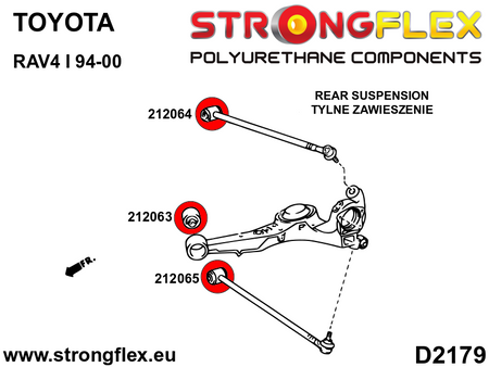 Silentblock del brazo tirado trasero SPORT Toyota RAV4 (212063A)