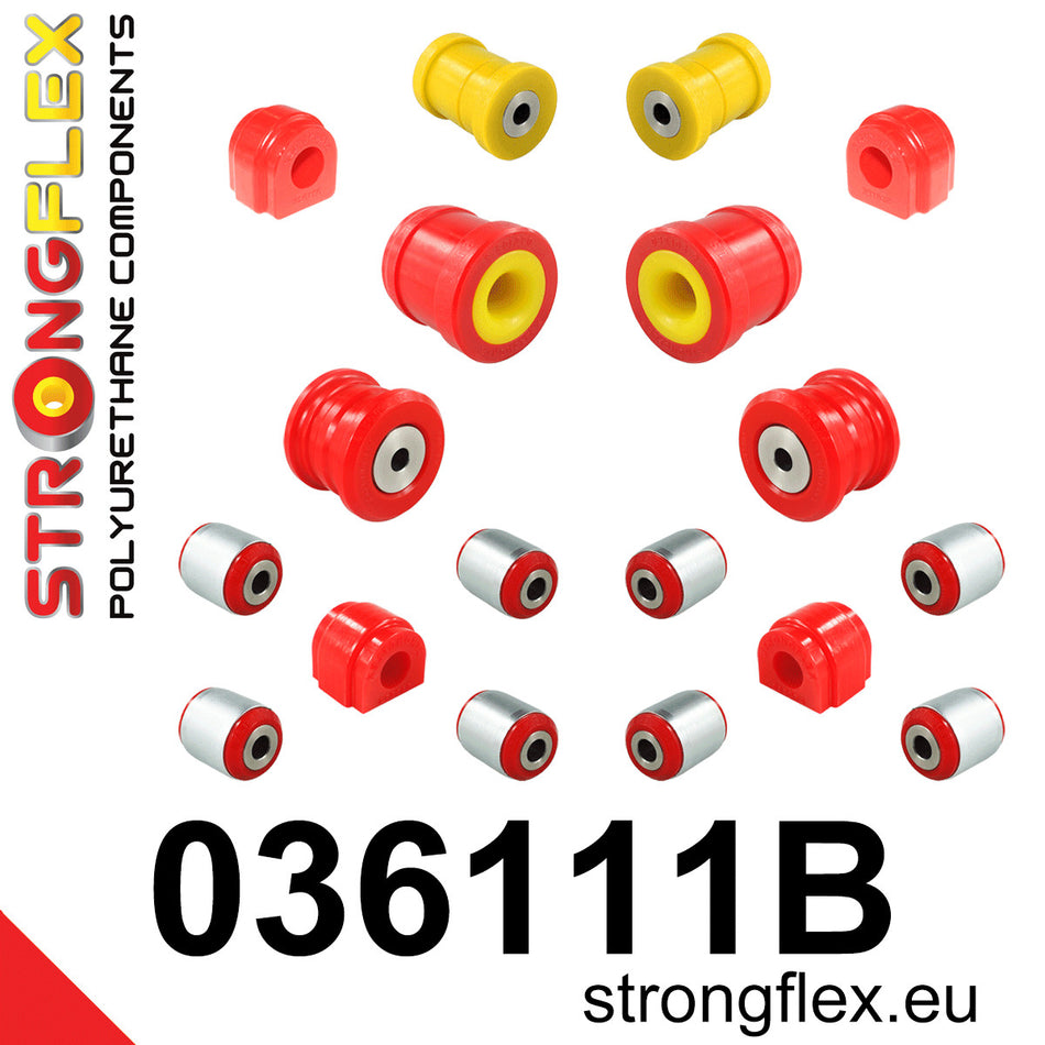 Full suspension polyurethane bush kit - Mini > Mini F55/F56/F57 |Mini > Mini F54 Clubman / F60 Countryman  > F54 / F60 FWD|BMW > Seria 1 > III  F40 > F40 FWD|BMW > Seria 2 > I  F44 / F45 / F46 > F44/F45/F46 FWD|BMW > X1 > II  F48 > F48 FWD|BMW > X2 > I  F