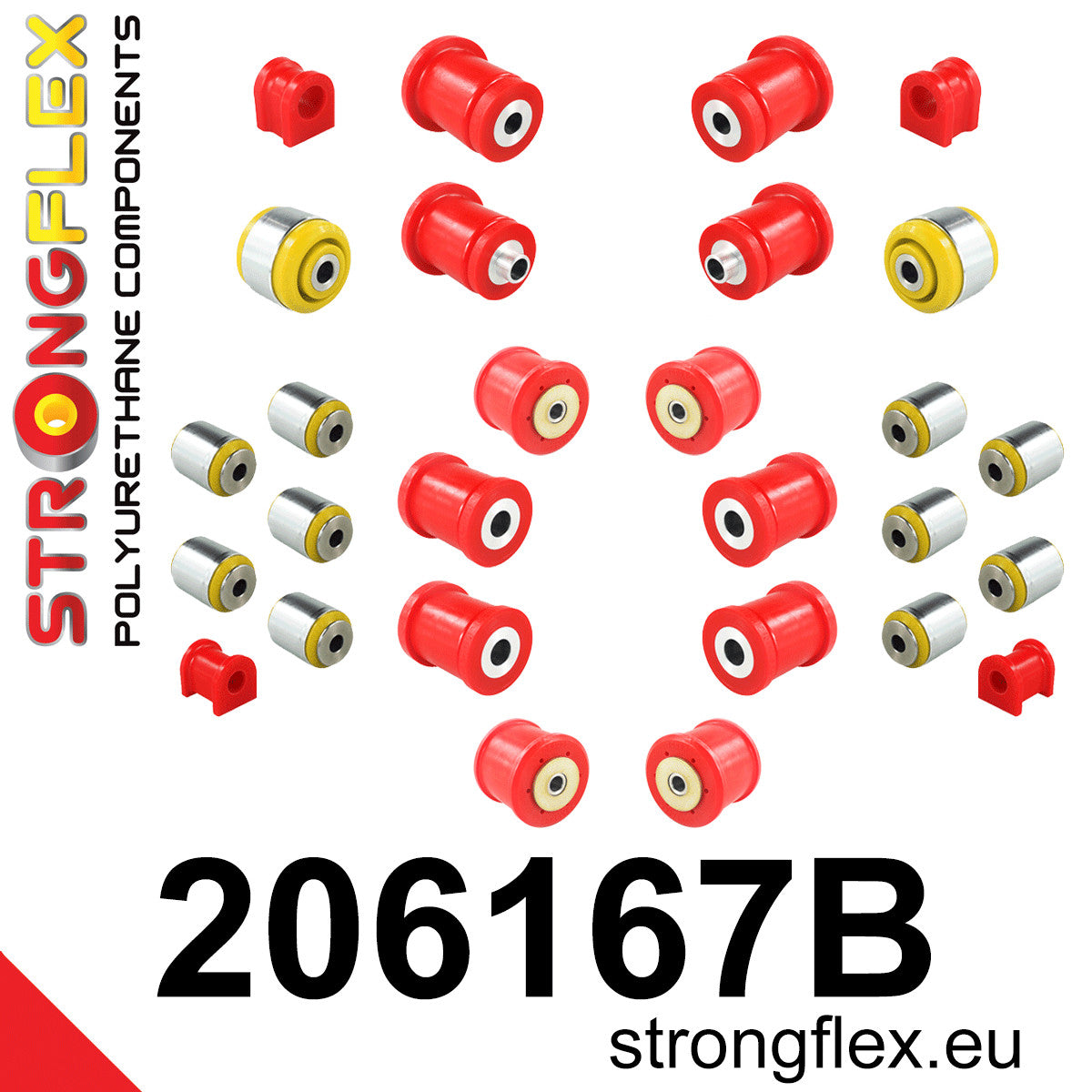 Kit completo de silentblocks de suspensión Suzuki Kizashi AWD (206167B)