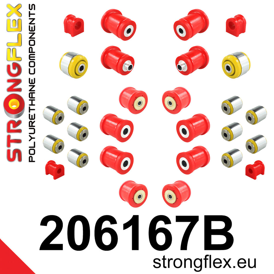 Kit completo de silentblocks de suspensión Suzuki Kizashi AWD (206167B)