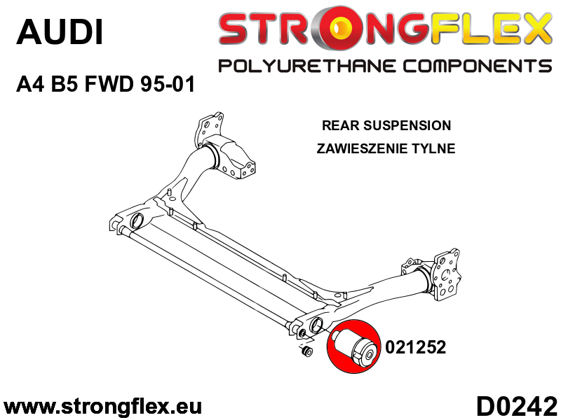 Kit completo de silentblocks de suspensión SPORT Audi A4 B5 FWD S4 RS4 (026279A)