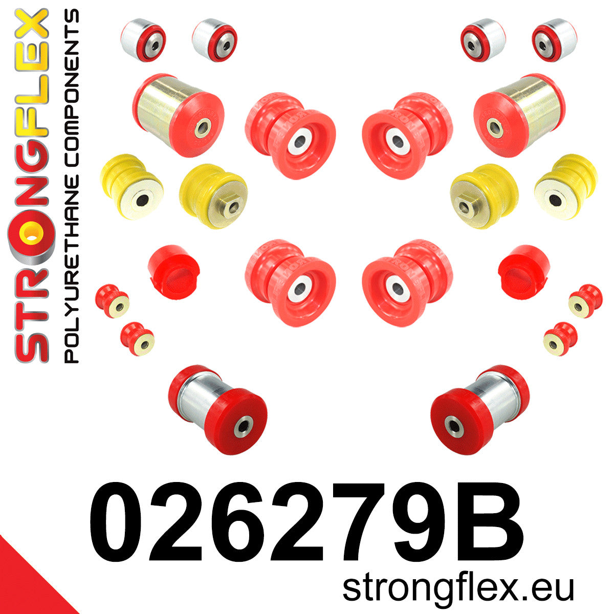 Kit completo de silentblocks de suspensión Audi A4 B5 FWD S4 RS4 (026279B)