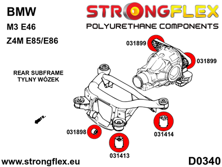 Kit completo de suspensión SPORT BMW Serie 3 E46 M3 E85 E86 Z4 (036238A)