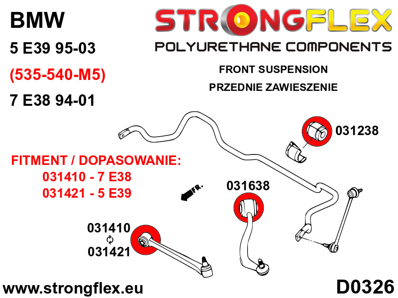 Full suspension bush kit SPORT - BMW > Serie 7 > III  E38