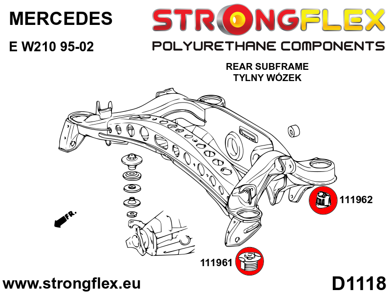 Kit de montaje del eje trasero SPORT Mercedes Clase E W210 4MATIC RWD (116242A)