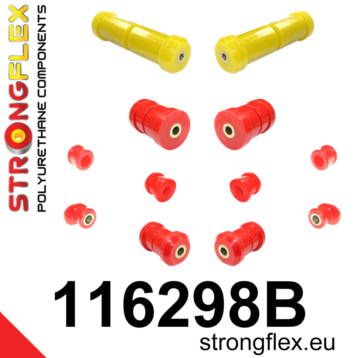 Kit de silentblocks de suspensión delantera Mercedes Clase E W210 RWD (116298B)