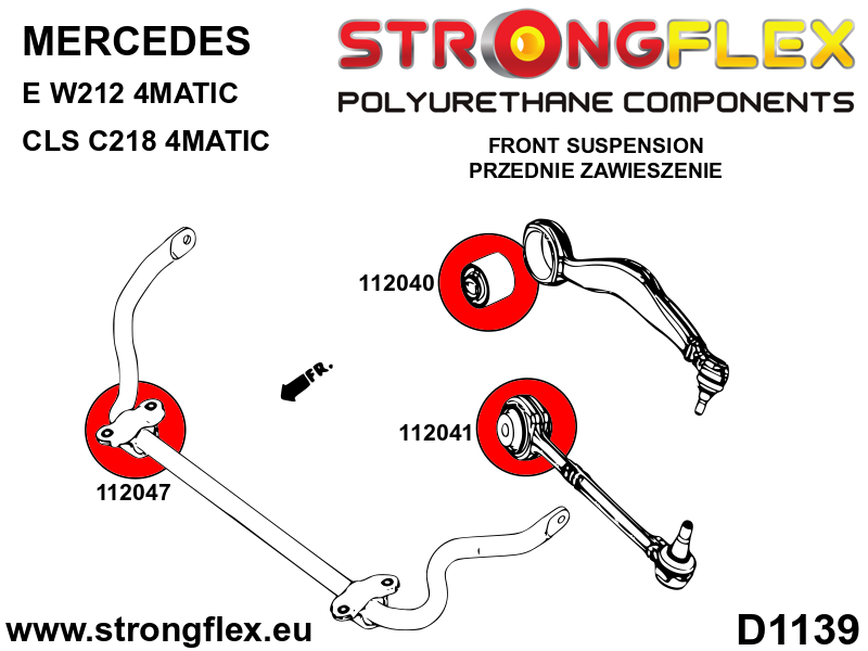 Kit de suspensión delantera Mercedes Clase E W212 C218 4MATIC CLS (116272B)