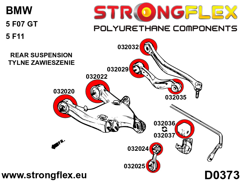 Rear lower arm – front bush SPORT - BMW > Serie 5 > VI  F10 / F11 / F07 > F10  Sedan RWD|BMW > Serie 5 > VI  F10 / F11 / F07 > F11  Touring RWD|BMW > Serie 5 > VI  F10 / F11 / F07 > F10  Sedan xDrive|BMW > Serie 5 > VI  F10 / F11 / F07 > F11  Touring xDri