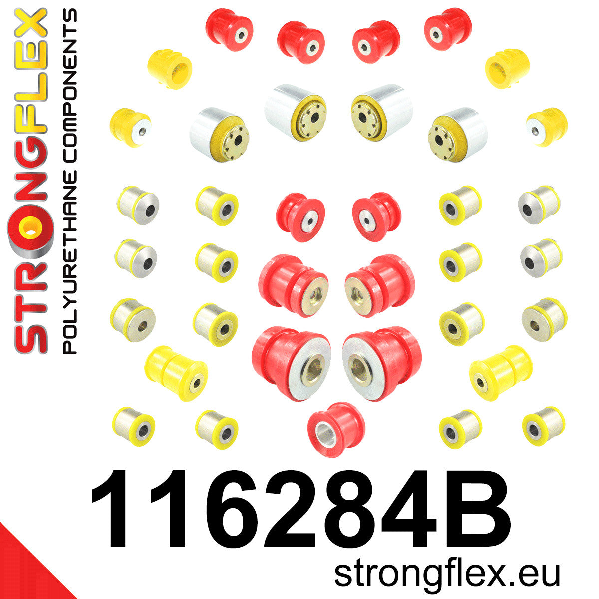 Kit completo de suspensión de poliuretano AMG Mercedes Clase E W211 C219 (116284B)