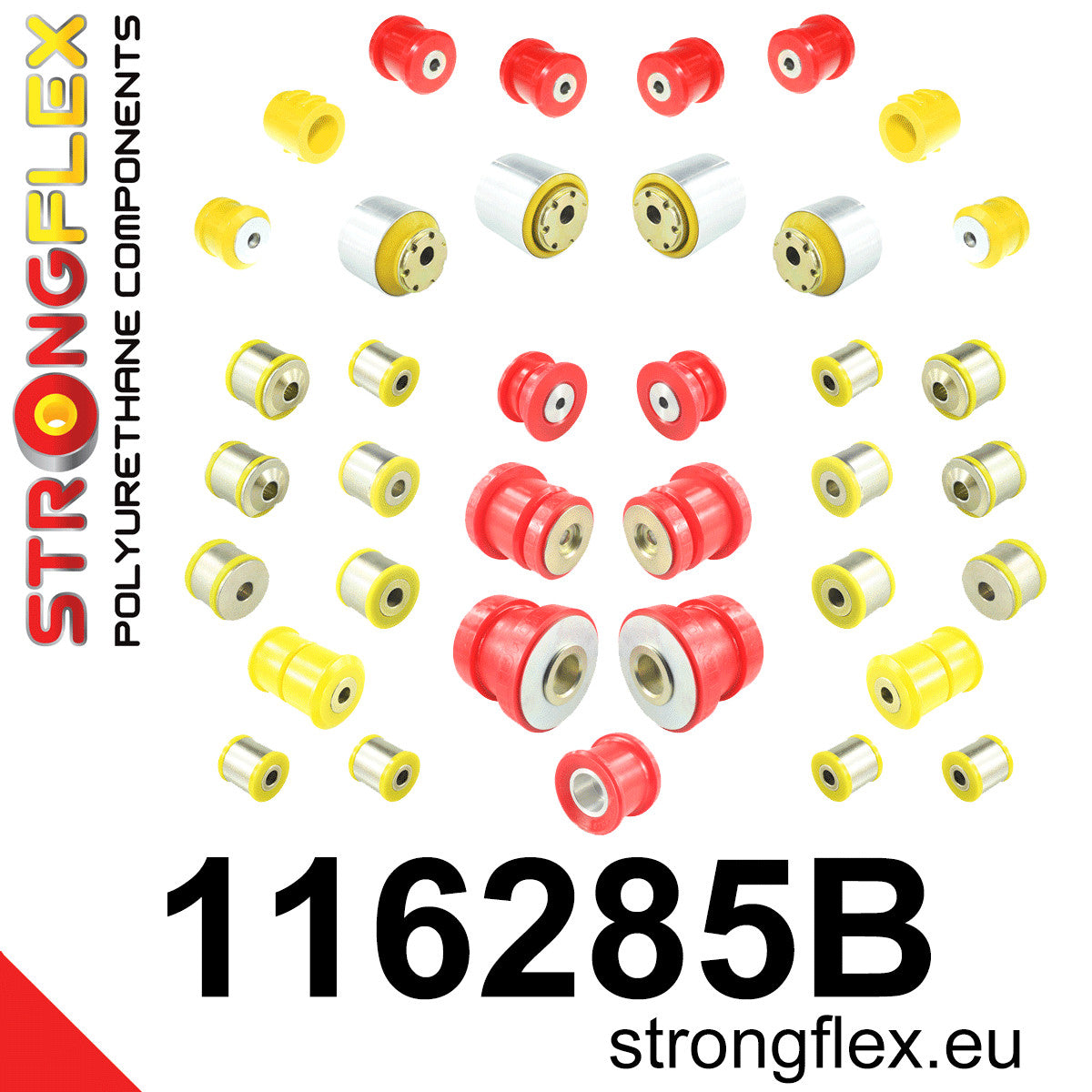 Kit completo de suspensión de poliuretano RWD Mercedes Clase E W211 C219 (116285B)