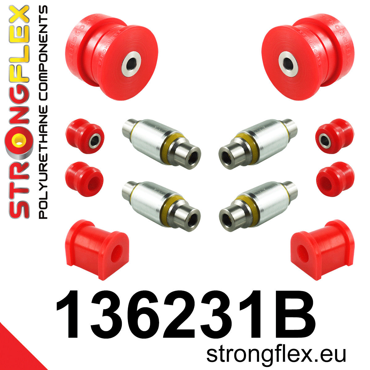 Kit de silentblock de suspensión trasera Opel Vectra YS3E Cavalier 9-5 (136231B)