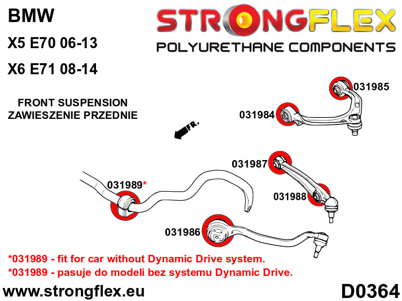 Suspension bush kit SPORT - BMW > X6 > I  E71/E72|BMW > X5 > II  E70