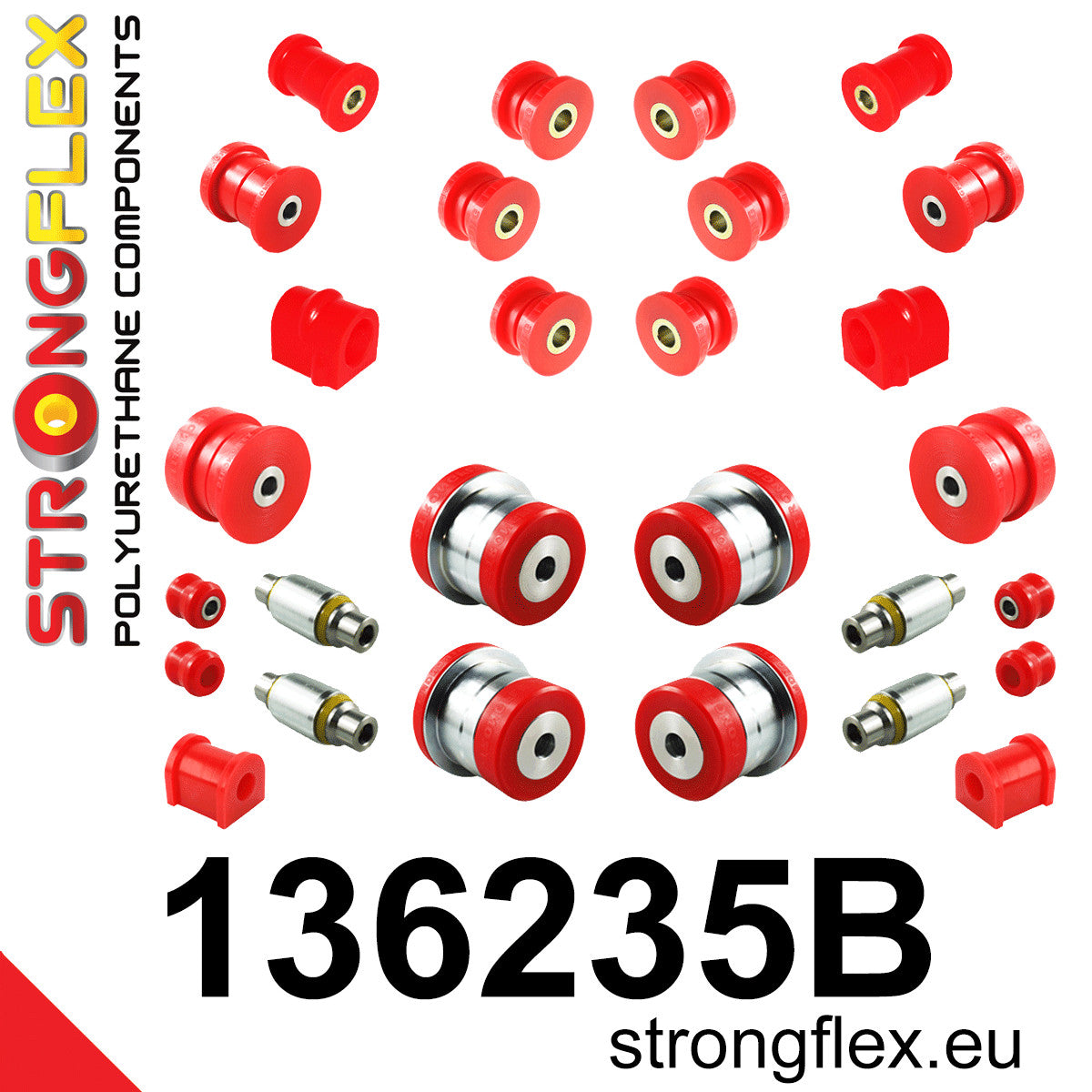 Kit completo de silentblocks de suspensión Opel Vectra Cavalier (136235B)