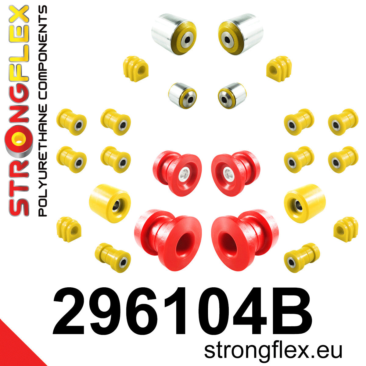Kit completo de silentblocks de suspensión Chevrolet Camaro V (296104B)