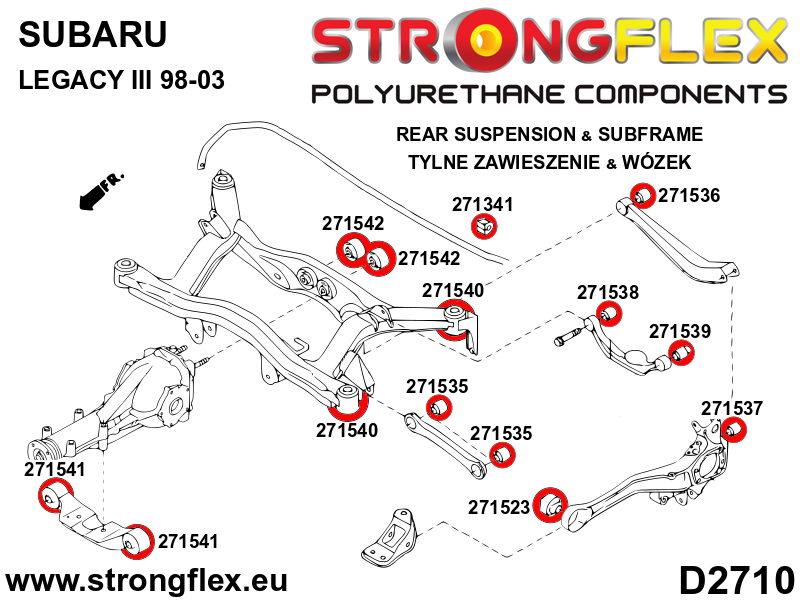 Silentblock de estabilizadora posición delantera o trasera SPORT Saab 9-2X (271341A)