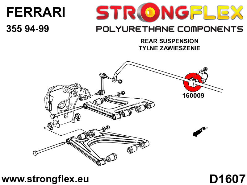 Silentblock de estabilizadora posición delantera o trasera SPORT Maserati (160009A)