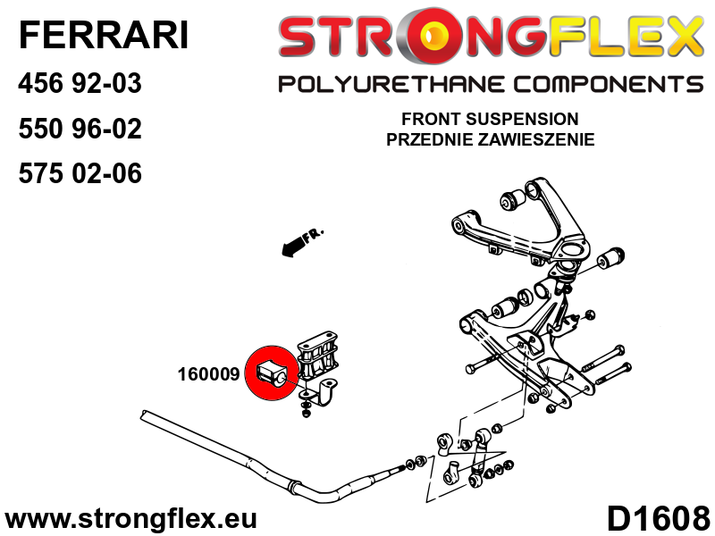 Silentblock de estabilizadora posición delantera o trasera SPORT Maserati (160009A)