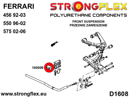 Silentblock de estabilizadora posición delantera o trasera SPORT Maserati (160009A)