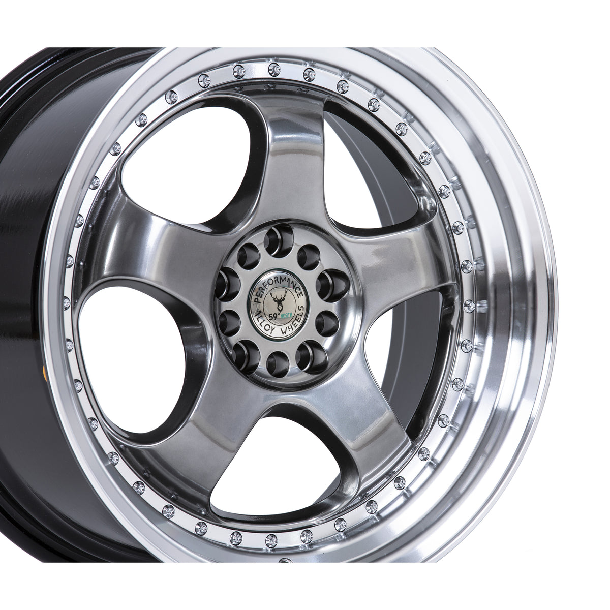 Llanta 59°North D-002 18x8,5" 5x100/108 ET30 negro hyper