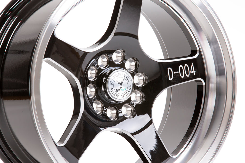 59°North D-004 17x8.5" 5x114.3/120 ET10, Gloss Black