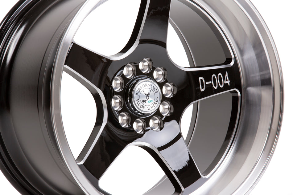 59°North D-004 18x11" 5x114.3/120 ET15, Gloss Black