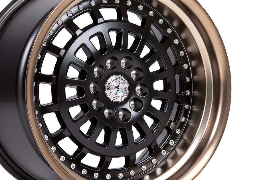 59°North D-007 18x9.5" 5x114.3/120 ET20, Flat Black