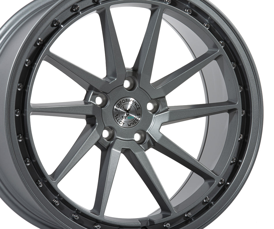 59°North S-001 19x9.5" 5x112 ET40, Gunmetal