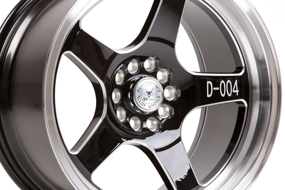 59°North D-004 18x9.5" 5x114.3/120 ET20, Gloss Black