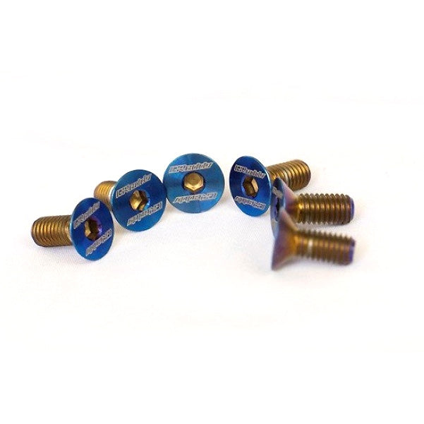 GReddy pack de 6 tornillos de titanio de cabeza avellanada para volantes