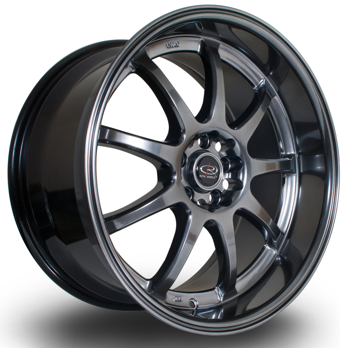 Llanta Rota P1R 18x9,5" 5x100 ET38 negro hyper