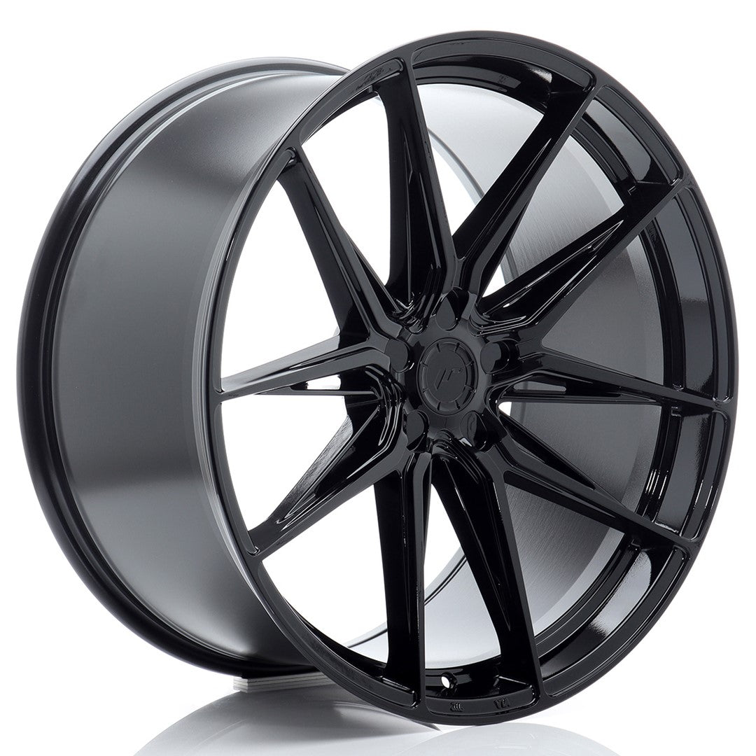 Llanta Japan Racing JR-44 22x11" 5 tornillos a medida ET15-45 negro brillo