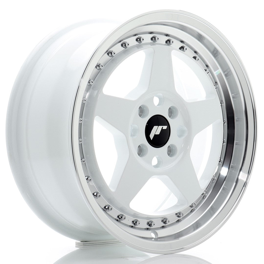 Llanta Japan Racing JR-6 16x7" 4x100 ET35 blanco