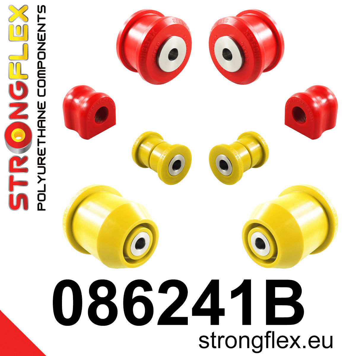 Kit de silentblocks de suspensión delantera y eje trasero Honda Civic (086241B)