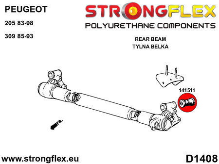 Kit de suspensión delantera y eje trasero SPORT Peugeot 309 205 (146104A)