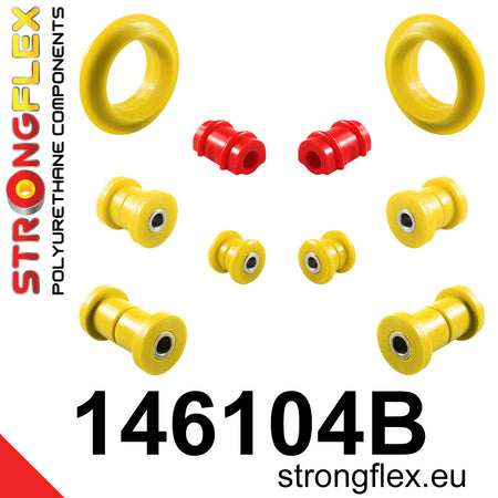 Kit de silentblocks de suspensión delantera y eje trasero Peugeot 309 205 (146104B)