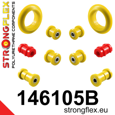 Kit de silentblocks de suspensión delantera y eje trasero Peugeot 309 205 (146105B)