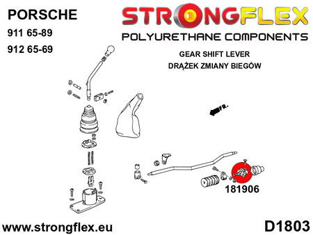Silentblock del acoplador del cambio SPORT Porsche 911 912 (181906A)