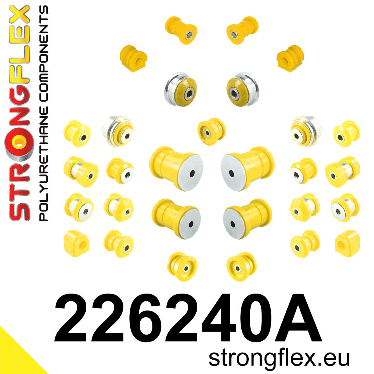 Kit completo de silentblocks de suspensión SPORT Audi A1 8X S1 (226240A)